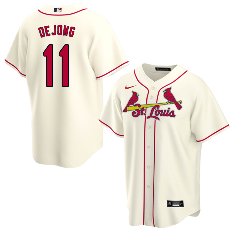 Nike Men #11 Paul DeJong St.Louis Cardinals Baseball Jerseys Sale-Cream